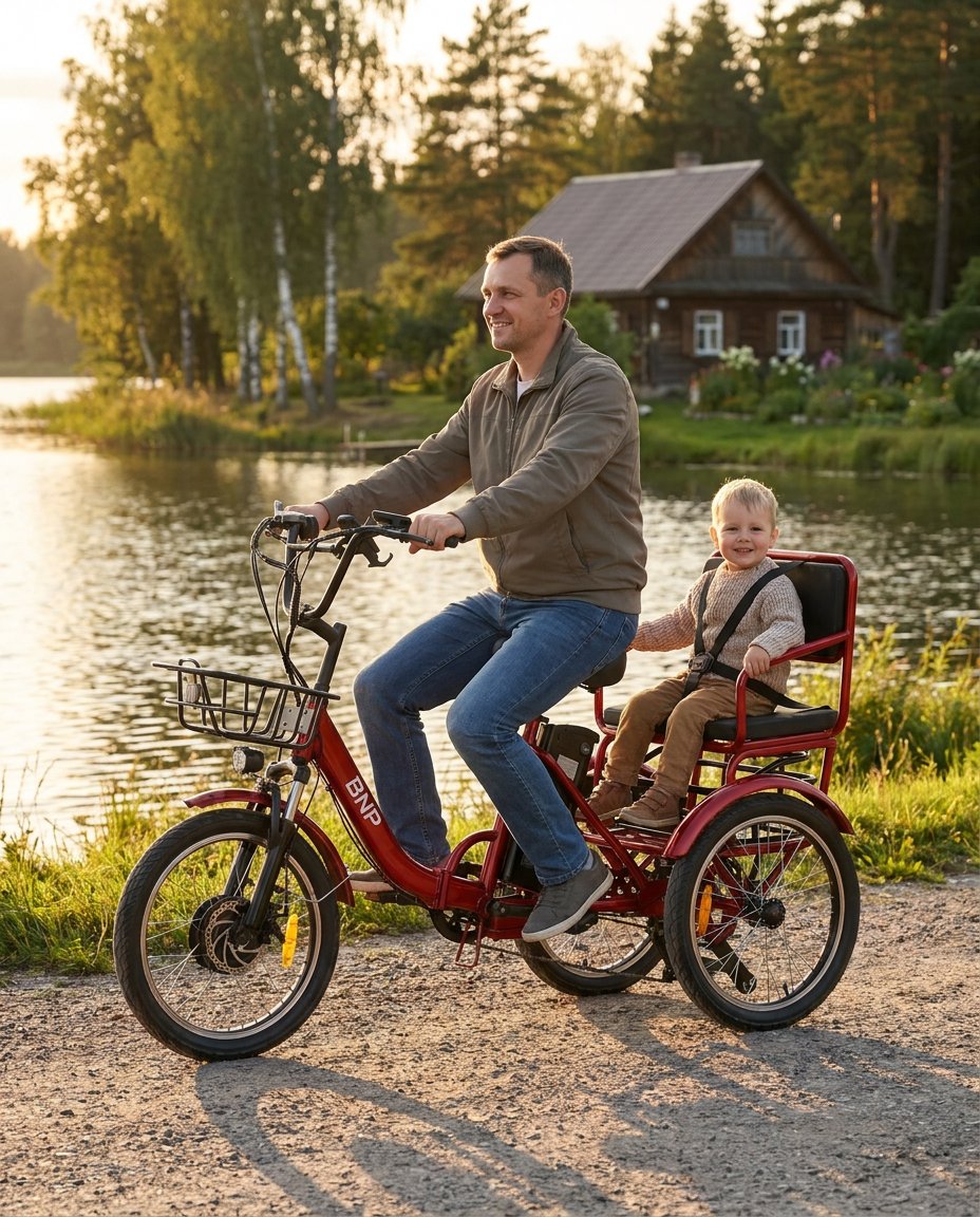 BNP Cargo Family — Семейный трицикл с педалями