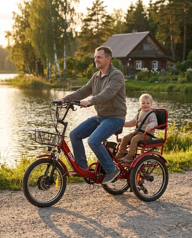 BNP Cargo Family — Семейный трицикл с педалями