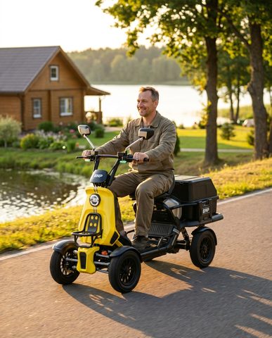 BNP Quad Cargo — Четырёхколёсный скутер с кузовом